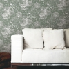 Picture of Jungle Toile Peel and Stick Wallpaper - Green