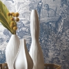 Picture of Jungle Toile Peel and Stick Wallpaper - Blue