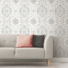 Picture of Bohemian Damask Peel and Stick Wallpaper - Taupe