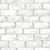 Picture of Brick Peel and Stick Wallpaper - White