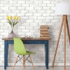 Picture of Brick Peel and Stick Wallpaper - White