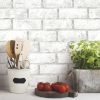 Picture of Brick Peel and Stick Wallpaper - White