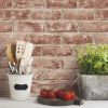 Picture of Brick Peel and Stick Wallpaper - Light Red