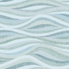 Picture of Mosaic Waves Peel and Stick Wallpaper - Blue