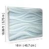 Picture of Mosaic Waves Peel and Stick Wallpaper - Blue