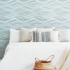 Picture of Mosaic Waves Peel and Stick Wallpaper - Blue