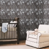 Picture of Dandelion Peel and Stick Wallpaper - Black