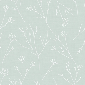 Picture of Twigs Peel and Stick Wallpaper - Green