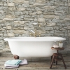 Picture of Stone Peel and Stick Wallpaper - Taupe