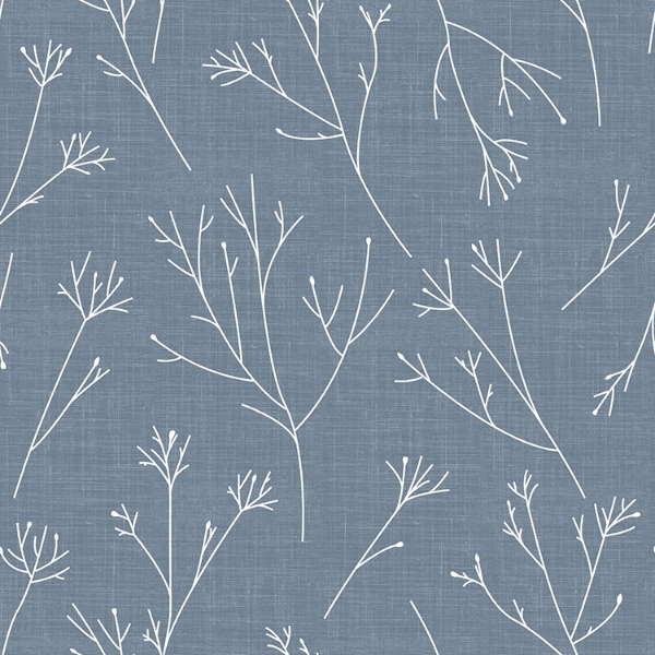 Picture of Twigs Peel and Stick Wallpaper - Blue