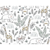 Picture of Jungle Menagerie Peel and Stick Wallpaper - Yellow