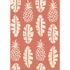 Picture of Pineapple Block Print Peel and Stick Wallpaper - Coral