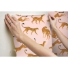 Picture of Cheetah Cheetah Peel and Stick Wallpaper - Pink