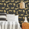 Picture of Cheetah Cheetah Peel and Stick Wallpaper - Black