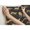 Picture of Cheetah Cheetah Peel and Stick Wallpaper - Black