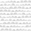 Picture of Doodle Scallop Peel and Stick Wallpaper - Grey