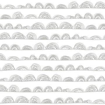 Picture of Doodle Scallop Peel and Stick Wallpaper - Grey