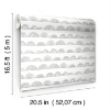 Picture of Doodle Scallop Peel and Stick Wallpaper - Grey