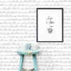 Picture of Doodle Scallop Peel and Stick Wallpaper - Grey