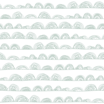 Picture of Doodle Scallop Peel and Stick Wallpaper - Green