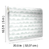 Picture of Doodle Scallop Peel and Stick Wallpaper - Green