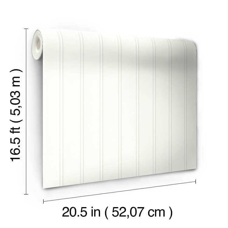 Beadboard Peel and Stick Wallpaper - White | RoomMates Décor
