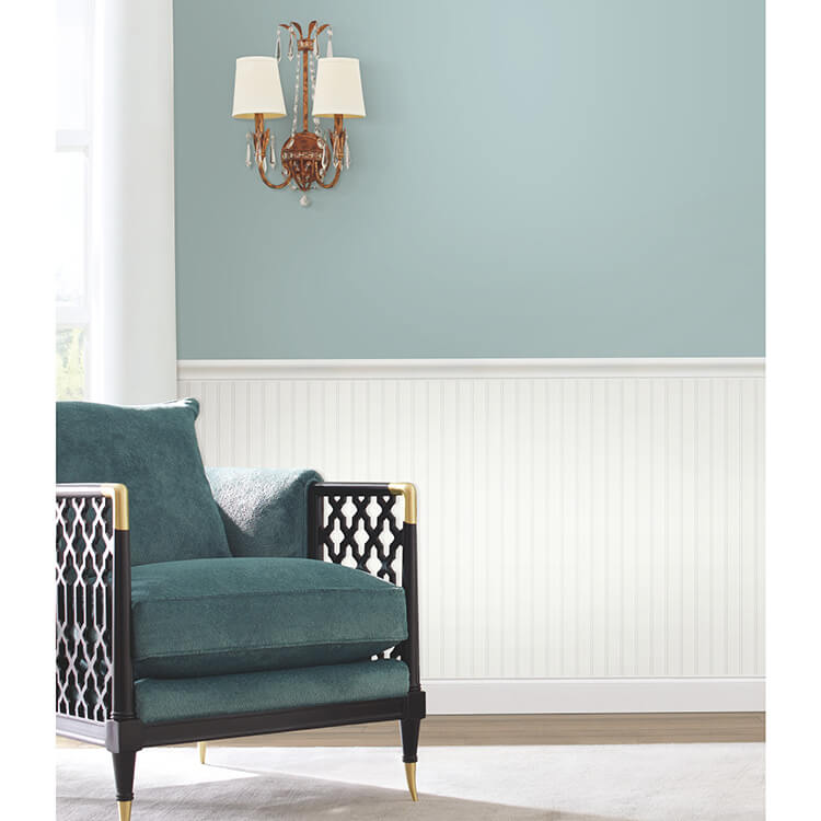 Beadboard Peel and Stick Wallpaper - White | RoomMates Décor
