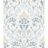 Picture of Persian Damask Peel and Stick Wallpaper - White