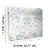 Picture of Persian Damask Peel and Stick Wallpaper - White