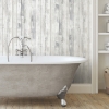 Picture of Distressed Wood Peel and Stick Wallpaper - Grey