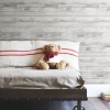 Picture of Distressed Wood Peel and Stick Wallpaper - Grey