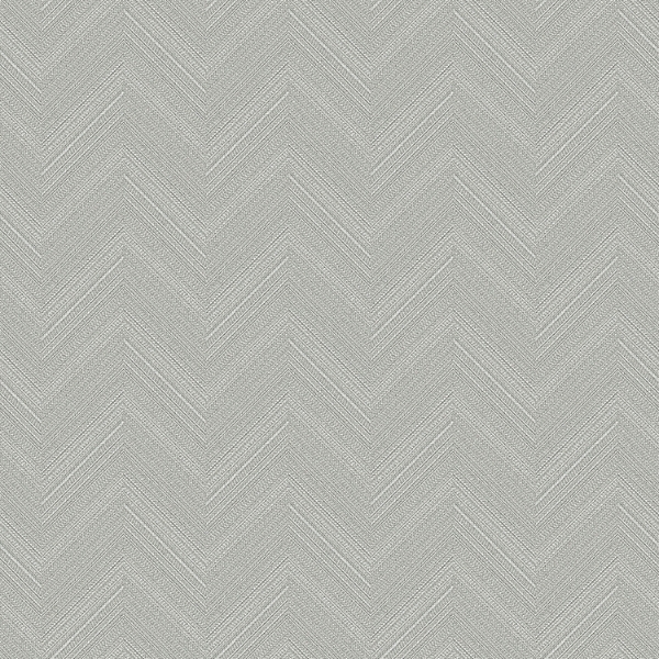 Picture of Herringbone Weave Peel and Stick Wallpaper - Grey