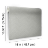 Picture of Herringbone Weave Peel and Stick Wallpaper - Grey