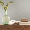 Picture of Herringbone Weave Peel and Stick Wallpaper - Grey