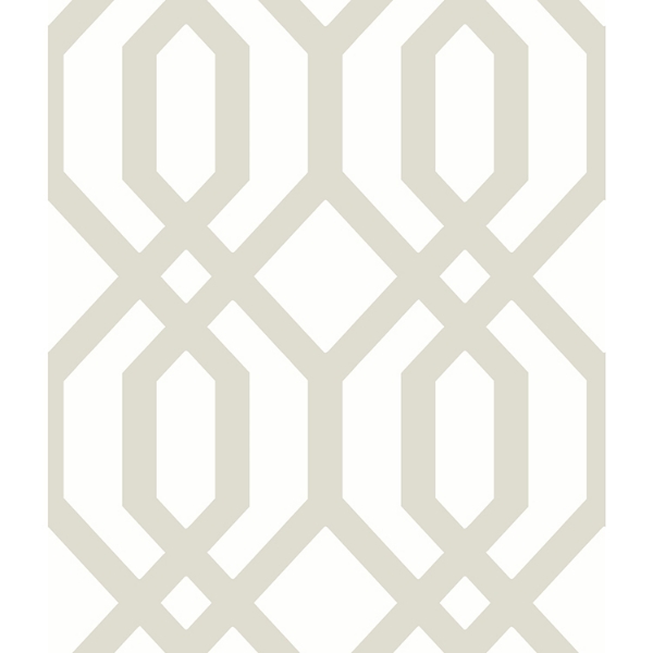 Picture of Gazebo Lattice Peel and Stick Wallpaper - Taupe