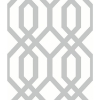 Picture of Gazebo Lattice Peel and Stick Wallpaper - Grey