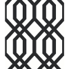 Picture of Gazebo Lattice Peel and Stick Wallpaper - Black