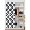 Picture of Gazebo Lattice Peel and Stick Wallpaper - Black