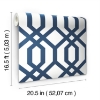 Picture of Gazebo Lattice Peel and Stick Wallpaper - Navy