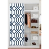 Picture of Gazebo Lattice Peel and Stick Wallpaper - Navy