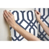 Picture of Gazebo Lattice Peel and Stick Wallpaper - Navy