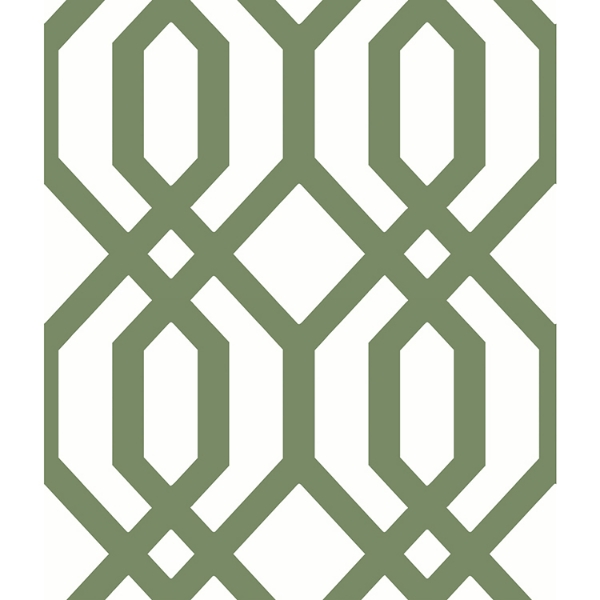 Picture of Gazebo Lattice Peel and Stick Wallpaper - Green