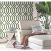 Picture of Gazebo Lattice Peel and Stick Wallpaper - Green