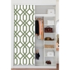 Picture of Gazebo Lattice Peel and Stick Wallpaper - Green