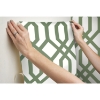 Picture of Gazebo Lattice Peel and Stick Wallpaper - Green