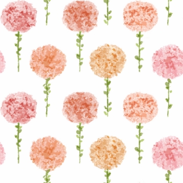 Picture of Mum Floral Peel & Stick Wallpaper - Pink