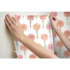 Picture of Mum Floral Peel & Stick Wallpaper - Pink