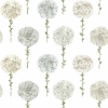 Picture of Mum Floral Peel & Stick Wallpaper - Grey