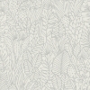 Picture of Tropical Leaves Sketch Peel and Stick Wallpaper - Beige