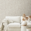 Picture of Tropical Leaves Sketch Peel and Stick Wallpaper - Taupe